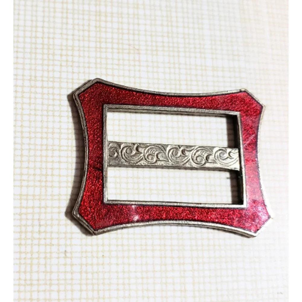 Art Deco Sash Belt Buckle Scarf‎ Slide Art Deco Accessory acc-